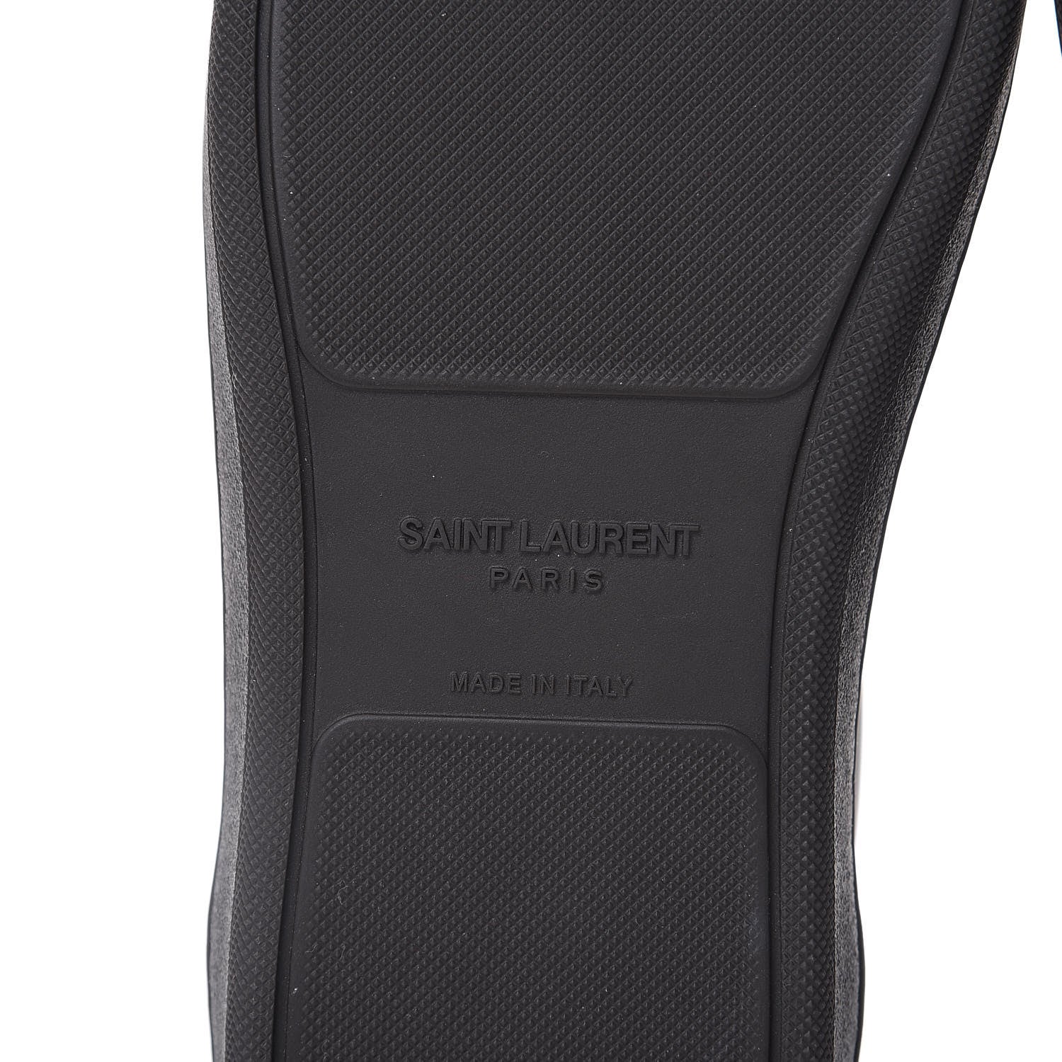 Saint Laurent Calfskin Mens Alpha Sneakers 40 Road Grey 6 of 8