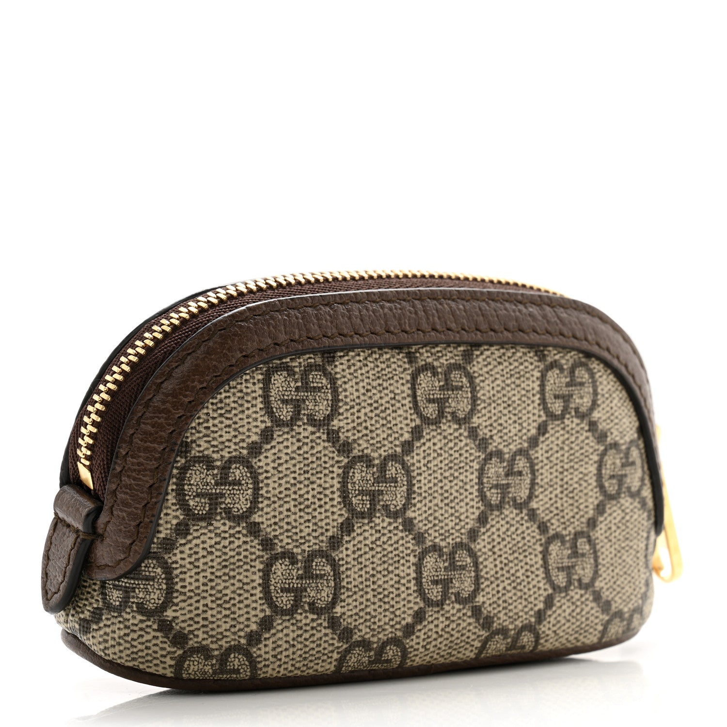 Gucci GG Supreme Monogram Web Ophidia Dome Key Pouch Beige New Acero 3 of 9