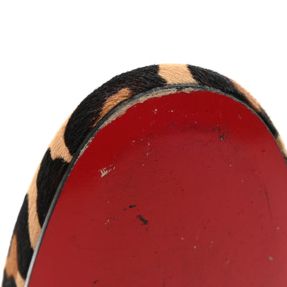 Christian Louboutin Pony Hair Safari Mi Corozon Loafers 41 Brown 10 of 11