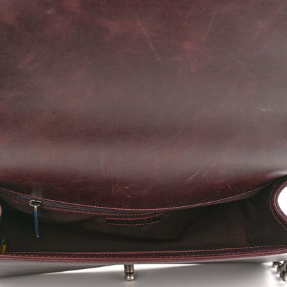 Chanel Goatskin Quilted New Medium Boy Handle Flap Burgundy 5 of 11