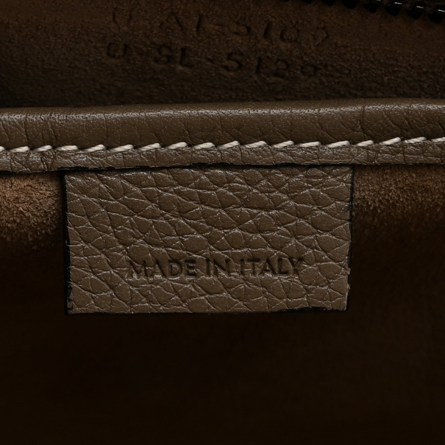 Celine Drummed Calfskin Nano Luggage Souris 7 of 11