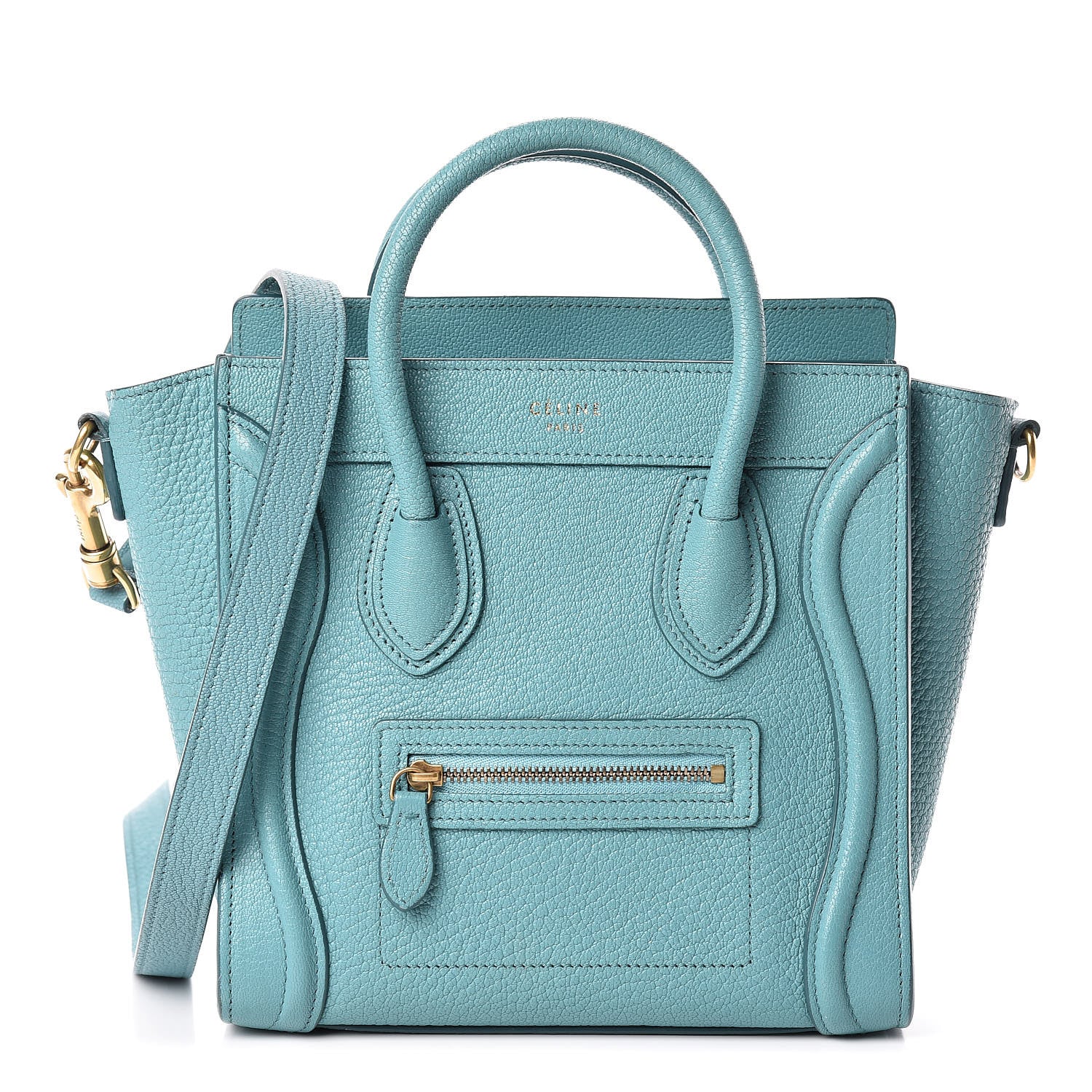 Celine Goatskin Nano Luggage Antarctic 1 of 14