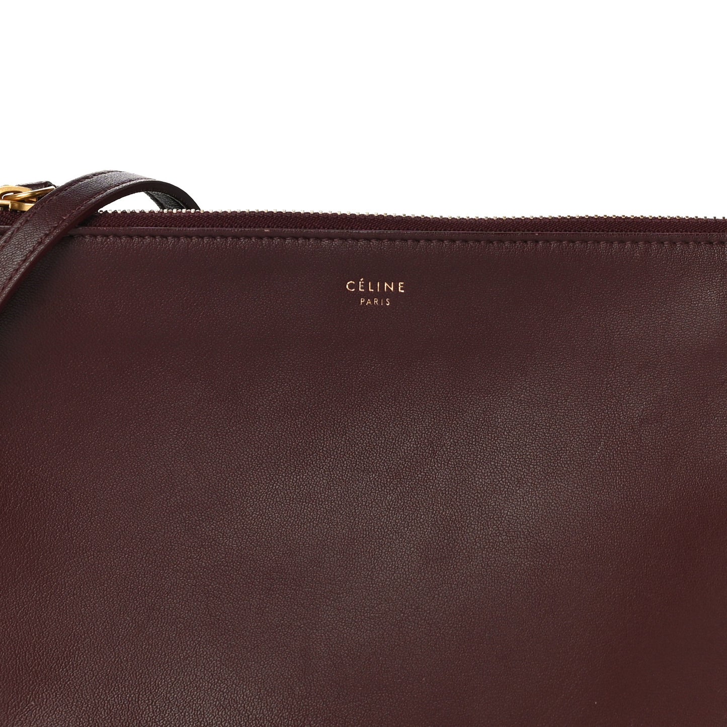 Lambskin Small Trio Crossbody Bag Burgundy