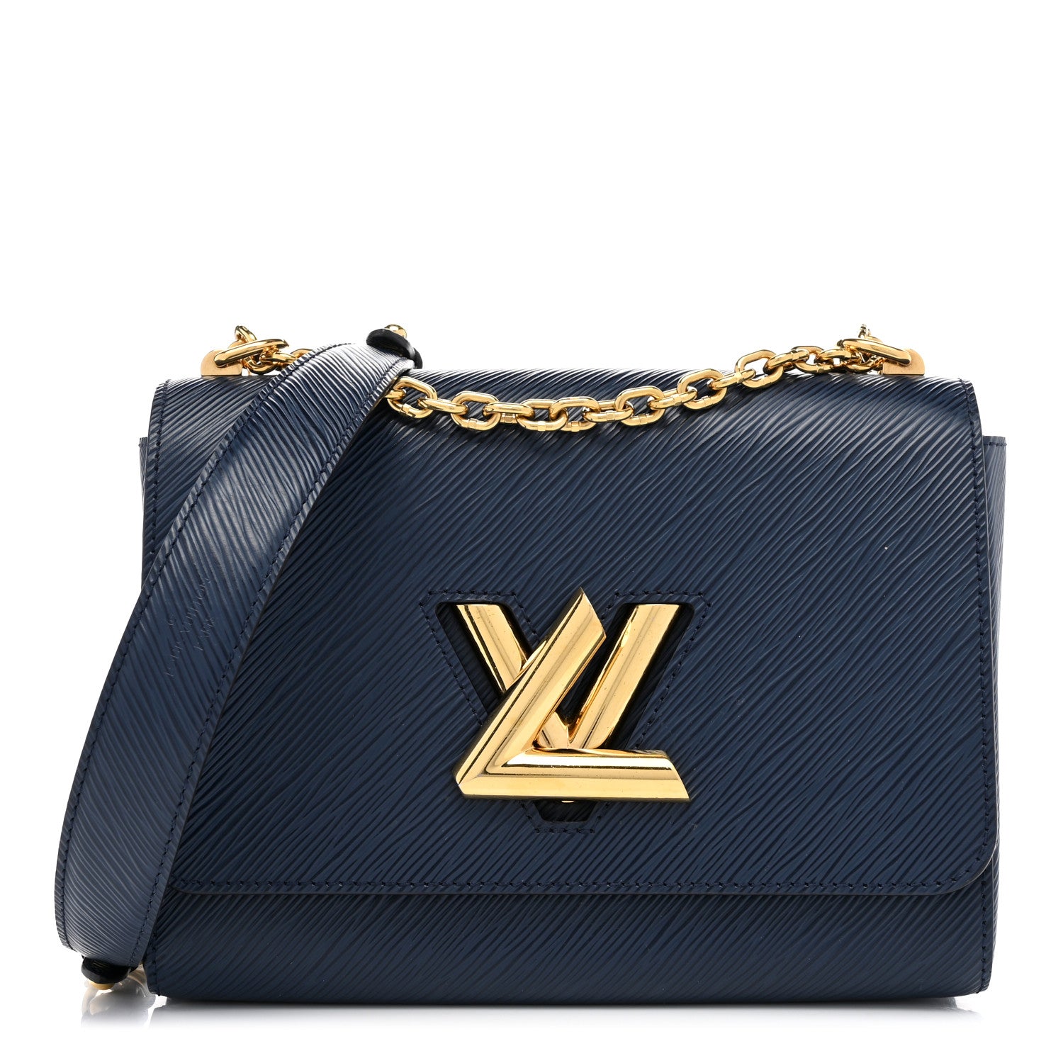Louis Vuitton Epi Twist Shoulder Bag MM Indigo 1 of 9