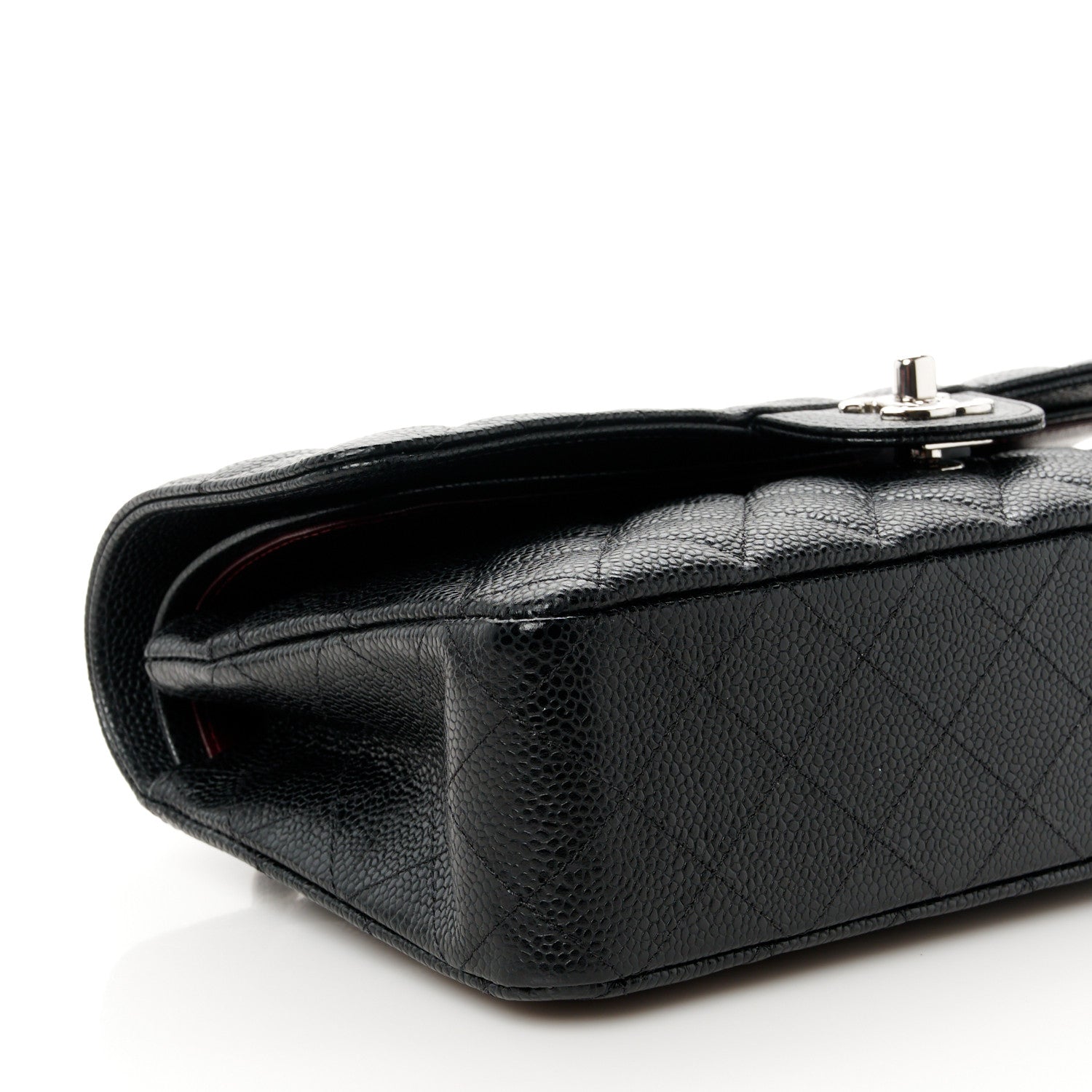 Chanel Caviar Quilted Medium Double Flap Black 10 of 12