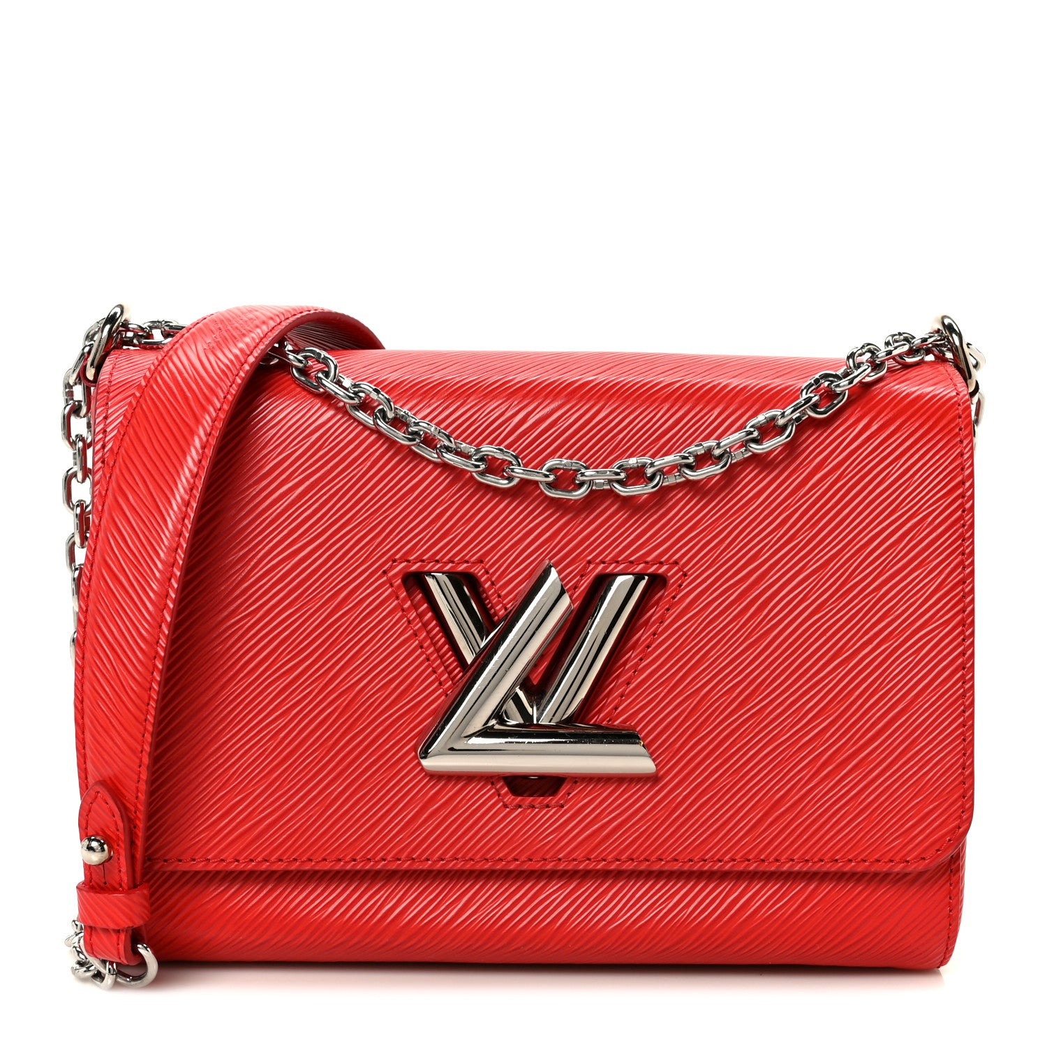Louis Vuitton Epi Twist Shoulder Bag MM Coquelicot 1 of 11