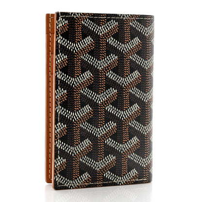 Goyard Goyardine Saint Pierre Card Holder Black Gold 3 of 7