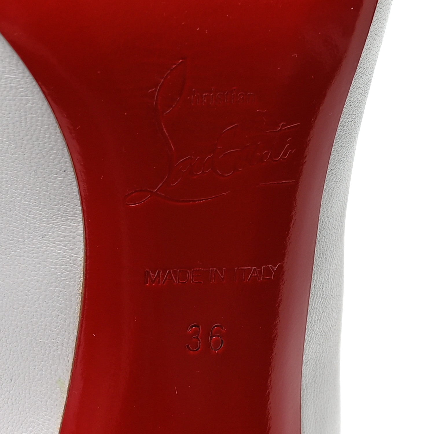 Christian Louboutin Shiny Nappa Pigalle Follies 100 Pumps 36 White 7 of 8