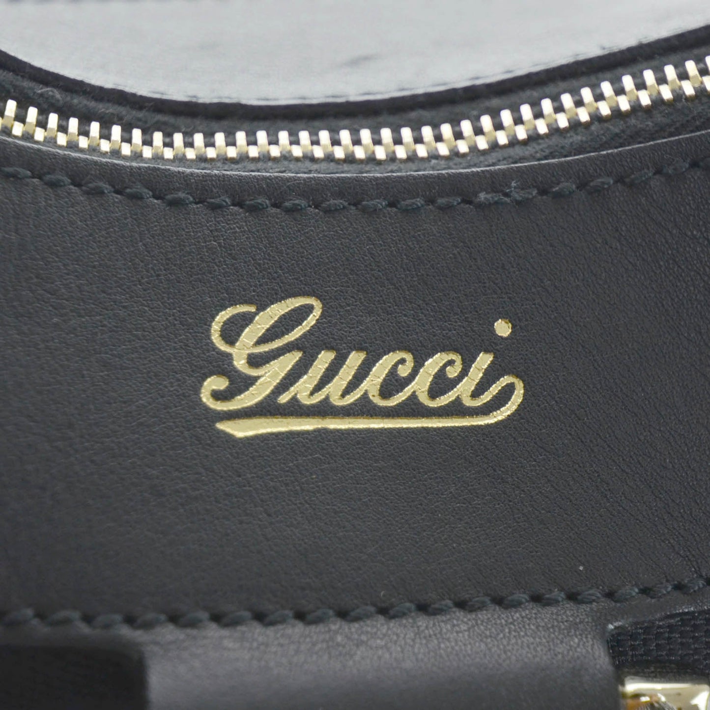 Monogram D Gold Hobo Black