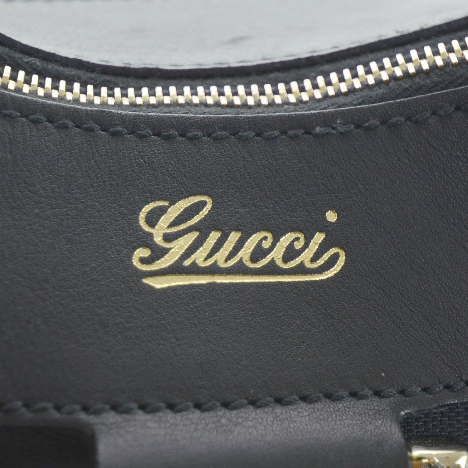 Gucci Monogram D Gold Hobo Black 7 of 15