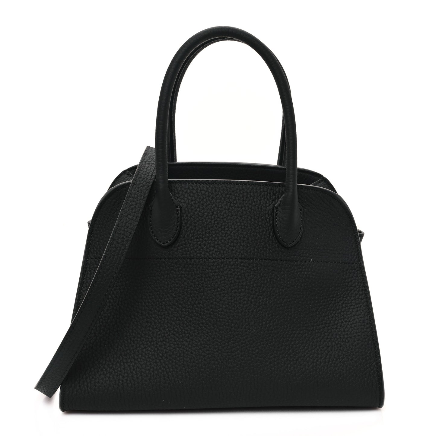 Grained Calfskin Soft Margaux 10 Bag Black