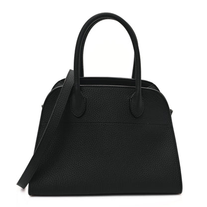 The Row Grained Calfskin Soft Margaux 10 Bag Black 1 of 9