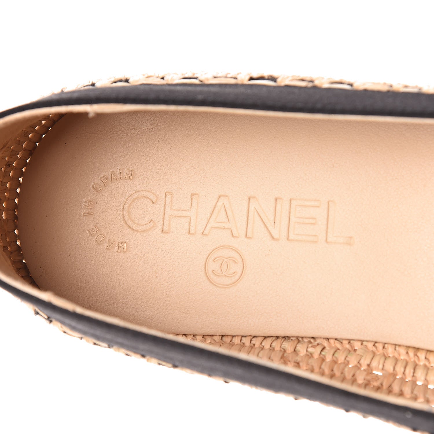 Chanel Satin Grosgrain CC Espadrilles 38 Black 7 of 8