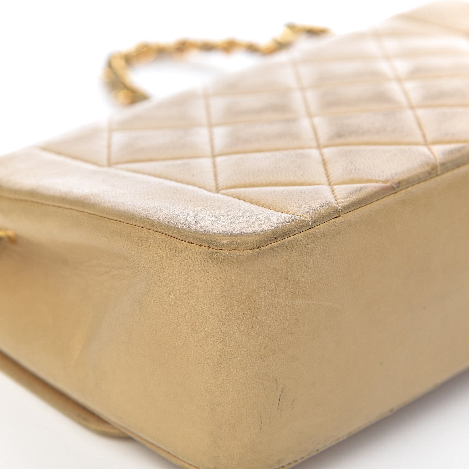 Chanel Lambskin Quilted Small Flap Beige 23 of 26