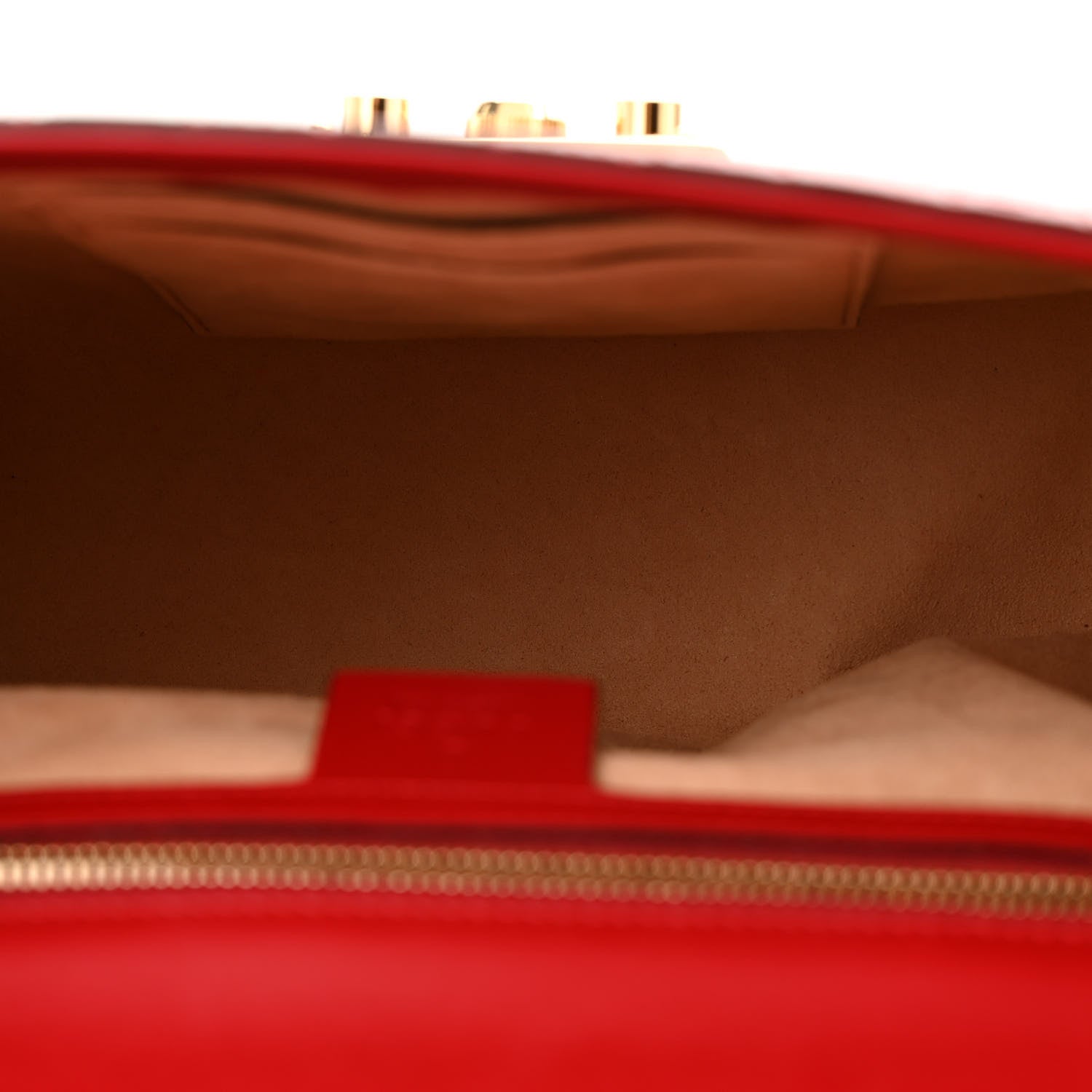 Gucci Guccissima Medium Padlock Shoulder Bag Hibiscus Red 5 of 12
