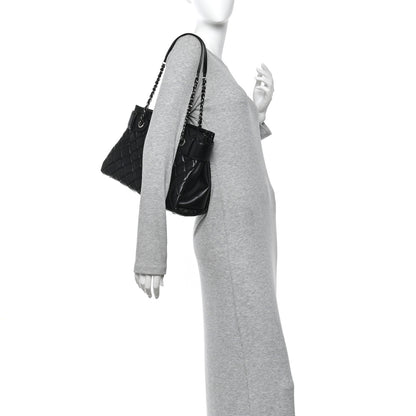 Chanel Lambskin Quilted Small Coco Loop Tote Black 2 of 11