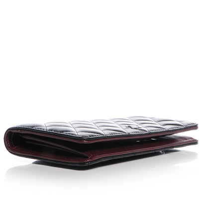 Chanel Lambskin Quilted Yen Wallet Black 4 of 9