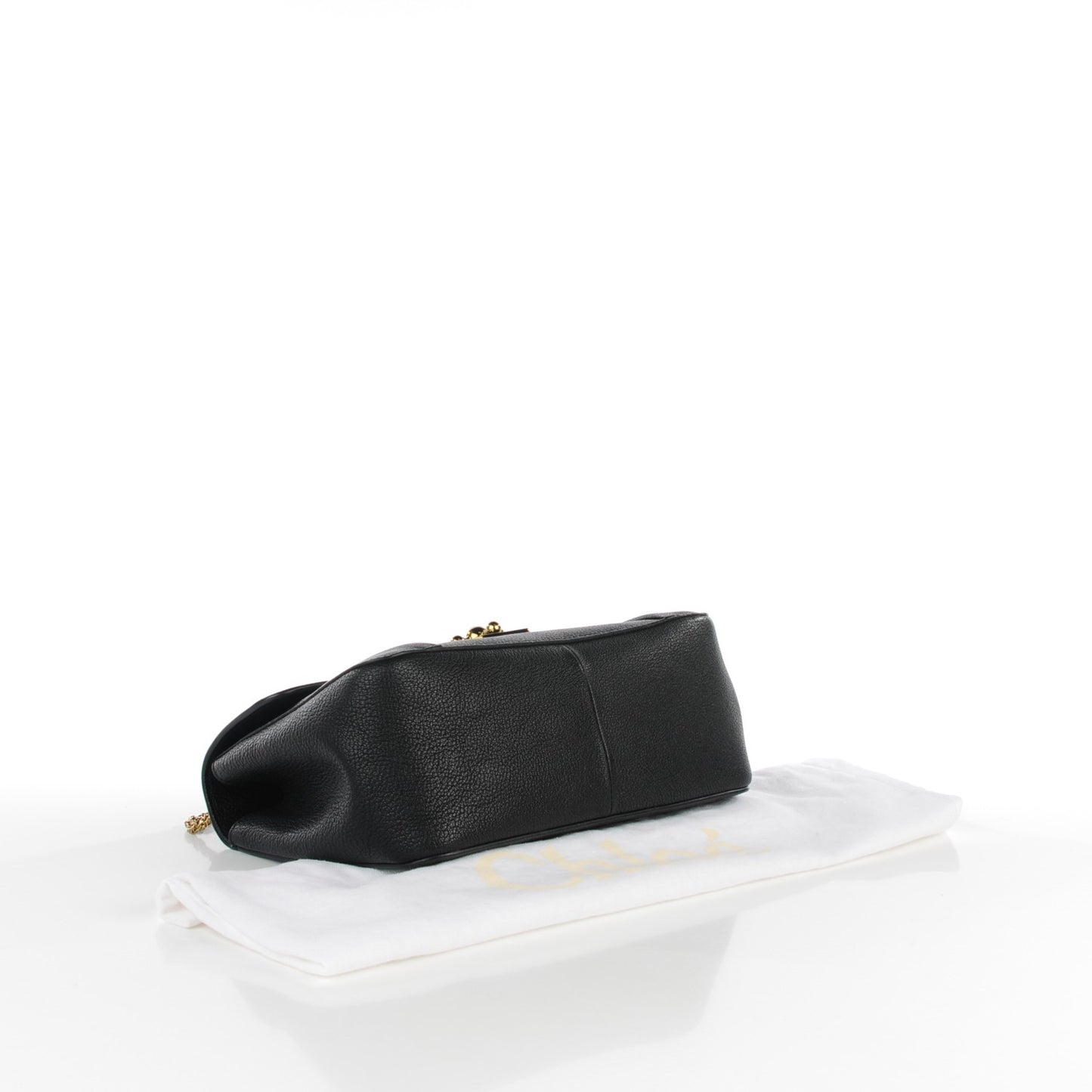 Calfskin Medium Elsie Shoulder Bag Black