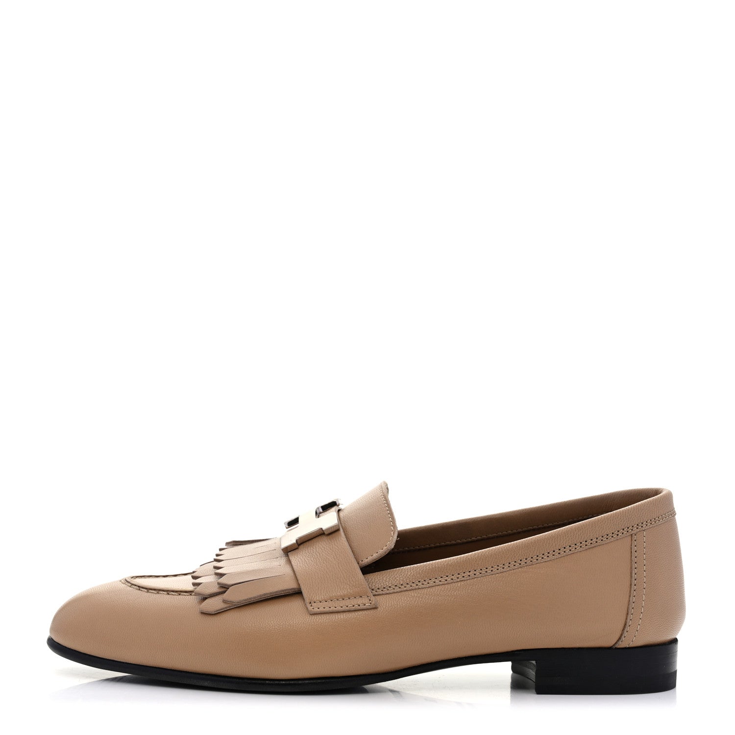 Hermes Goatskin Womens Royal Loafers 36 Beige Argile 1 of 9