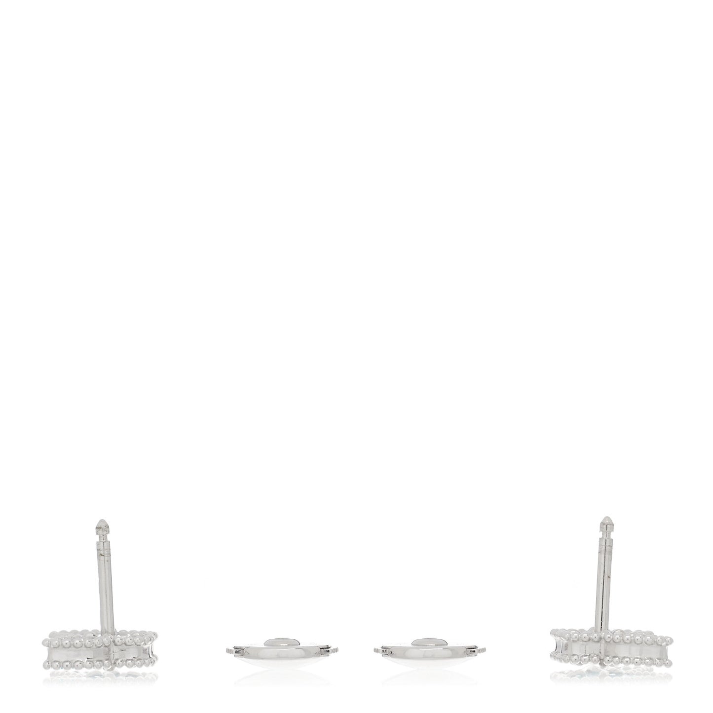 18K White Gold Turquoise Sweet Alhambra Butterfly Earrings