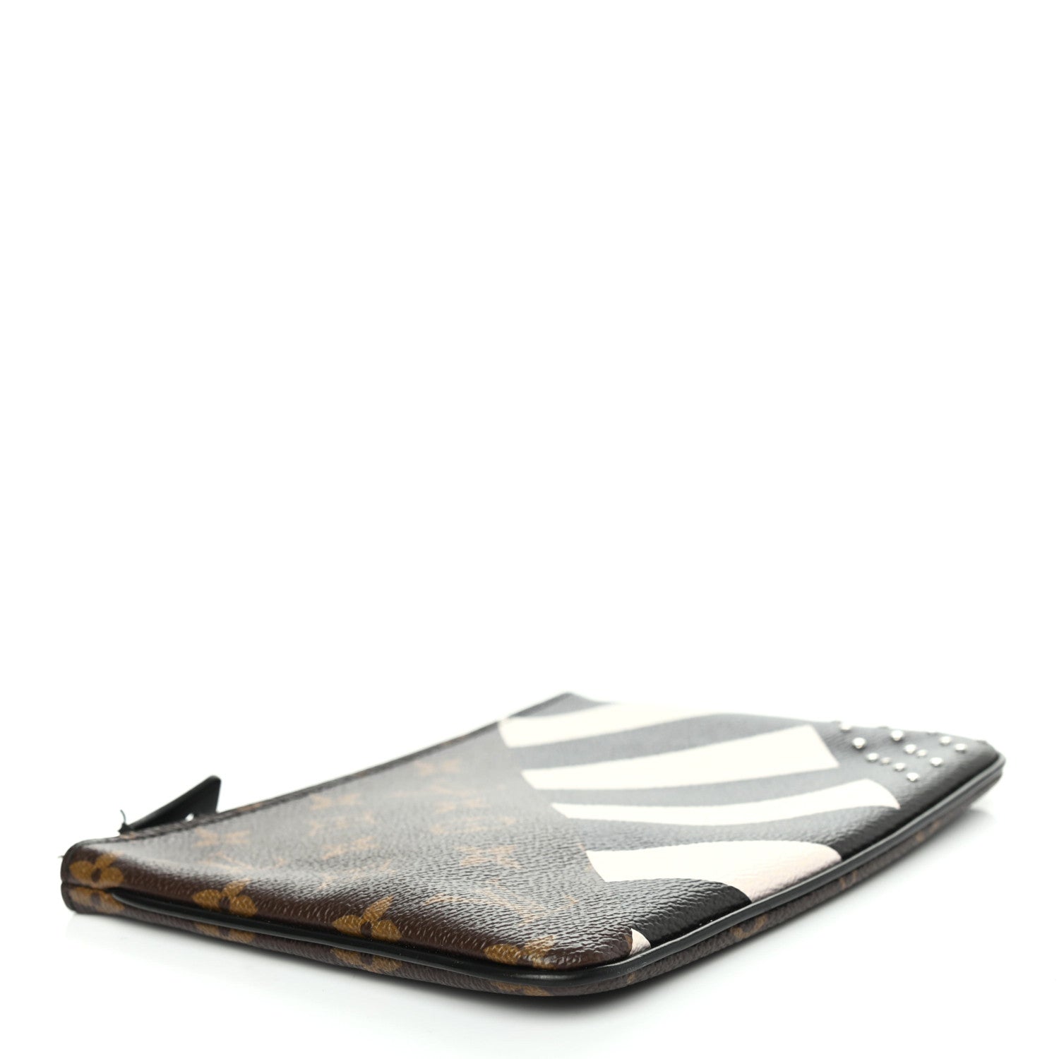 Louis Vuitton Monogram Stripes Pochette Plate PM 3 of 4
