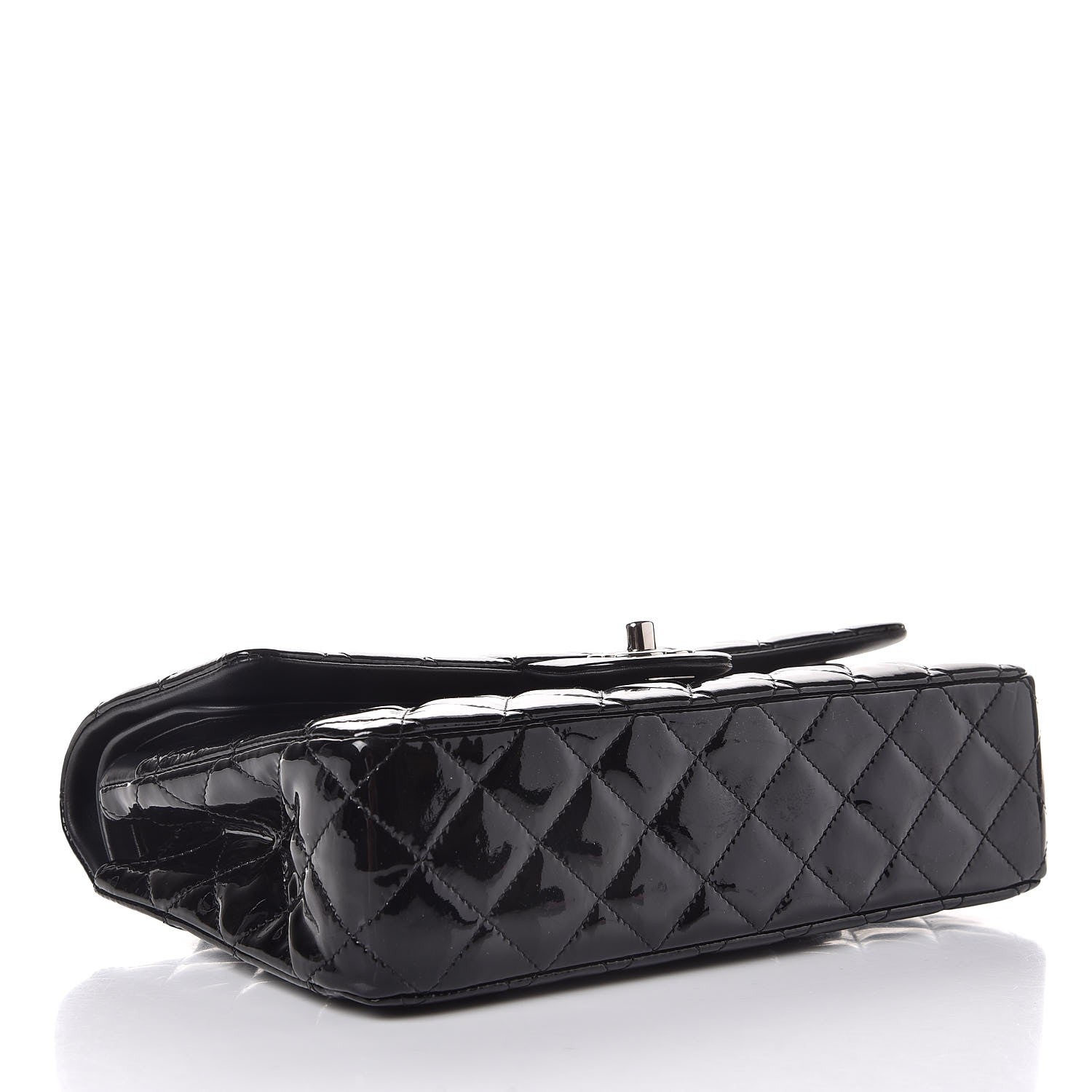 Chanel Patent Quilted Medium Double Flap Black 4 of 7