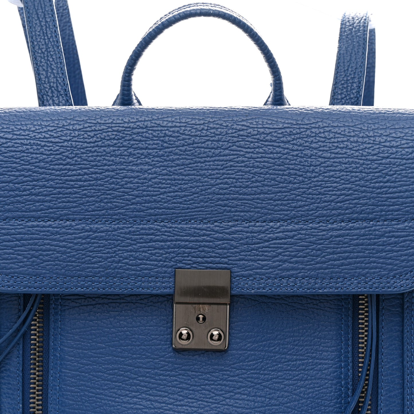 Textured Calfskin Pashli Backpack Cobalt