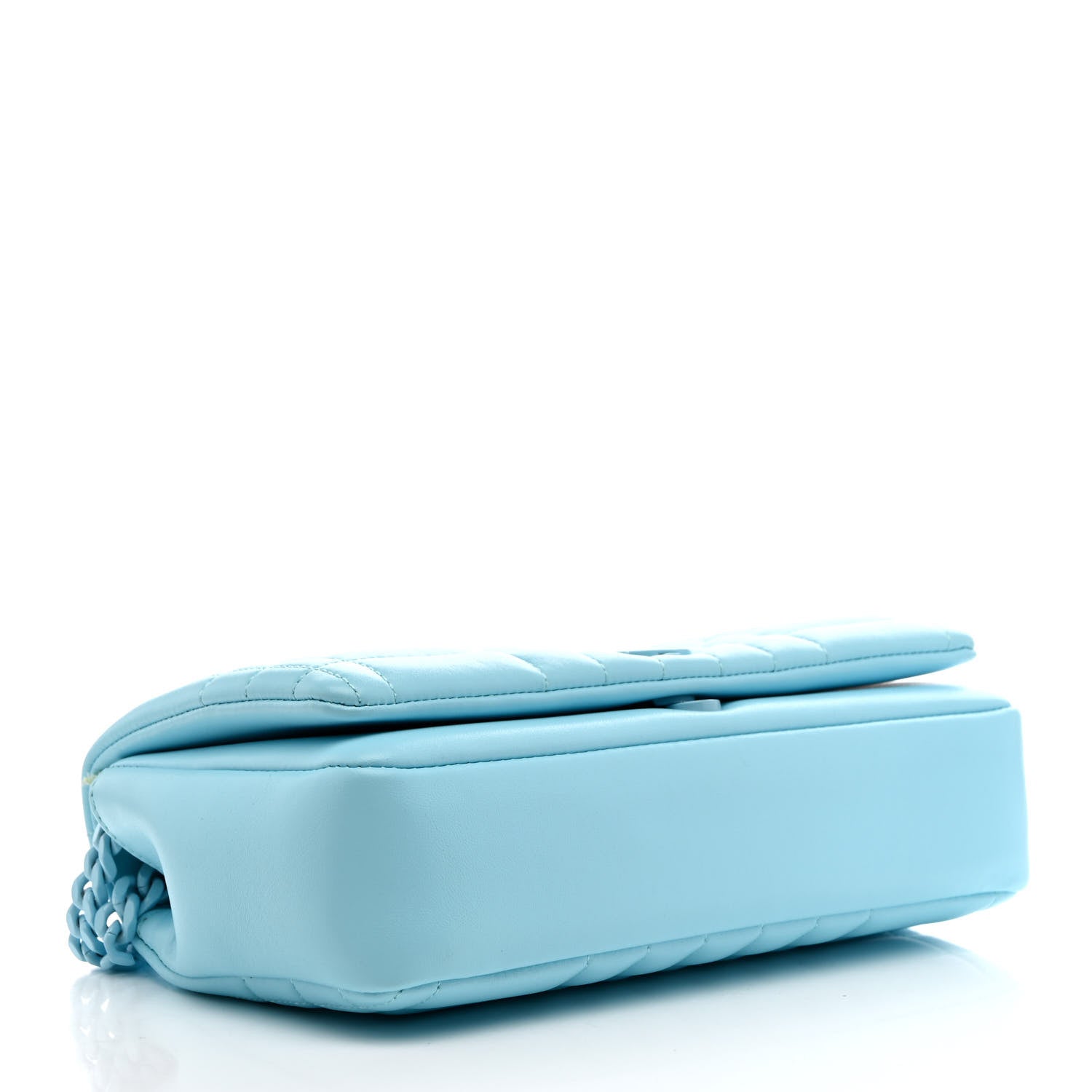 Burberry Lambskin Quilted Small Lola Bag Cool Sky Blue 4 of 12