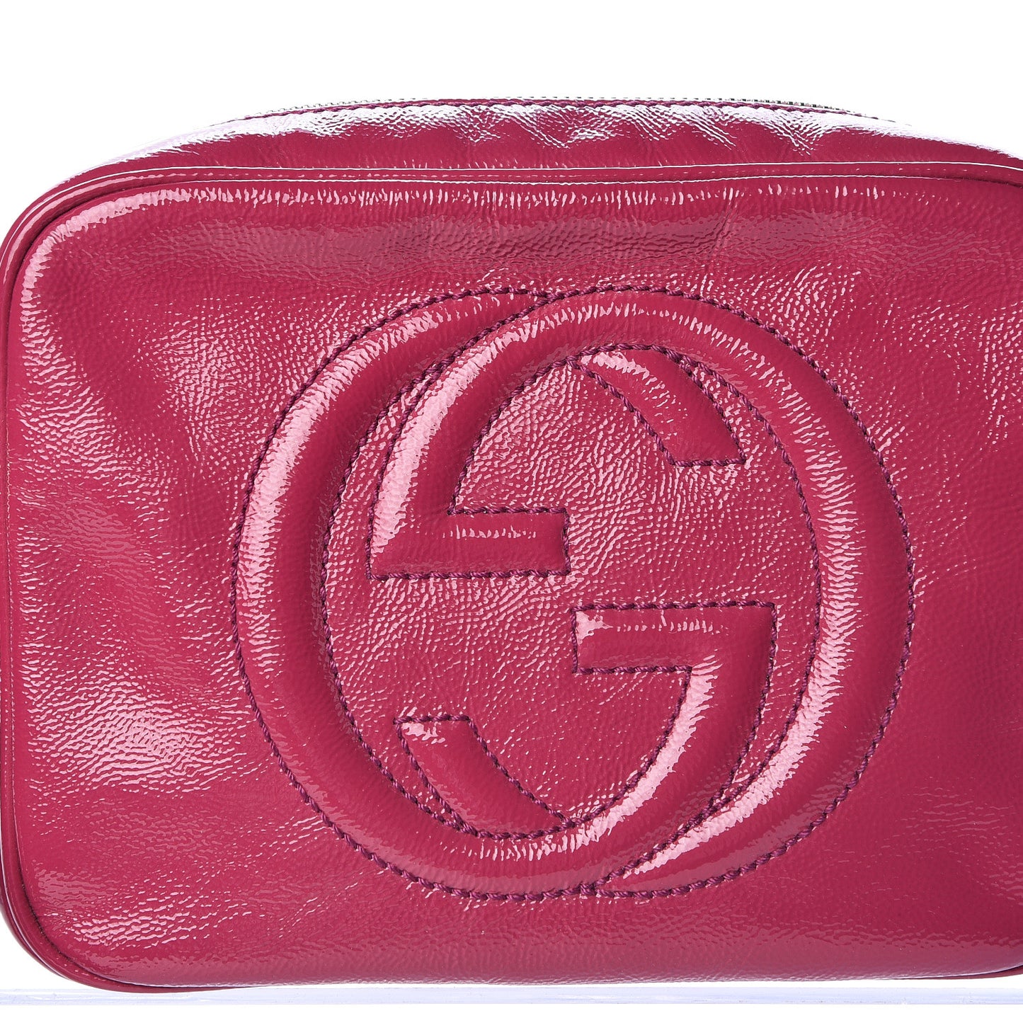 Soft Patent Small Soho Disco Bag Bright Bougainvillea