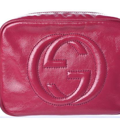 Gucci Soft Patent Small Soho Disco Bag Bright Bougainvillea 8 of 10