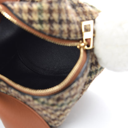 Loewe Tweed Mini Bunny Crossbody Bag Cypress Tan 7 of 9