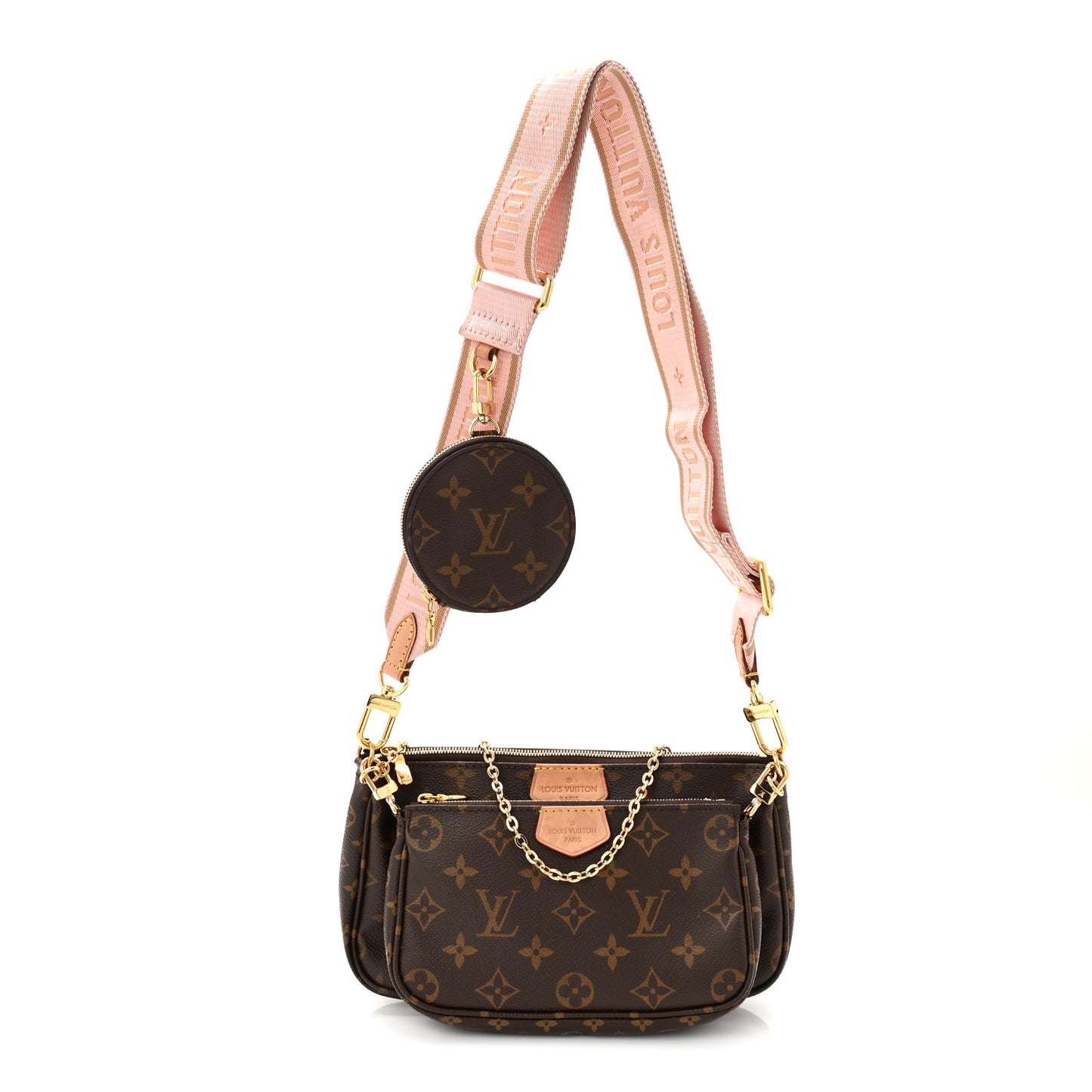 Monogram Multi Pochette Accessories Rose Clair