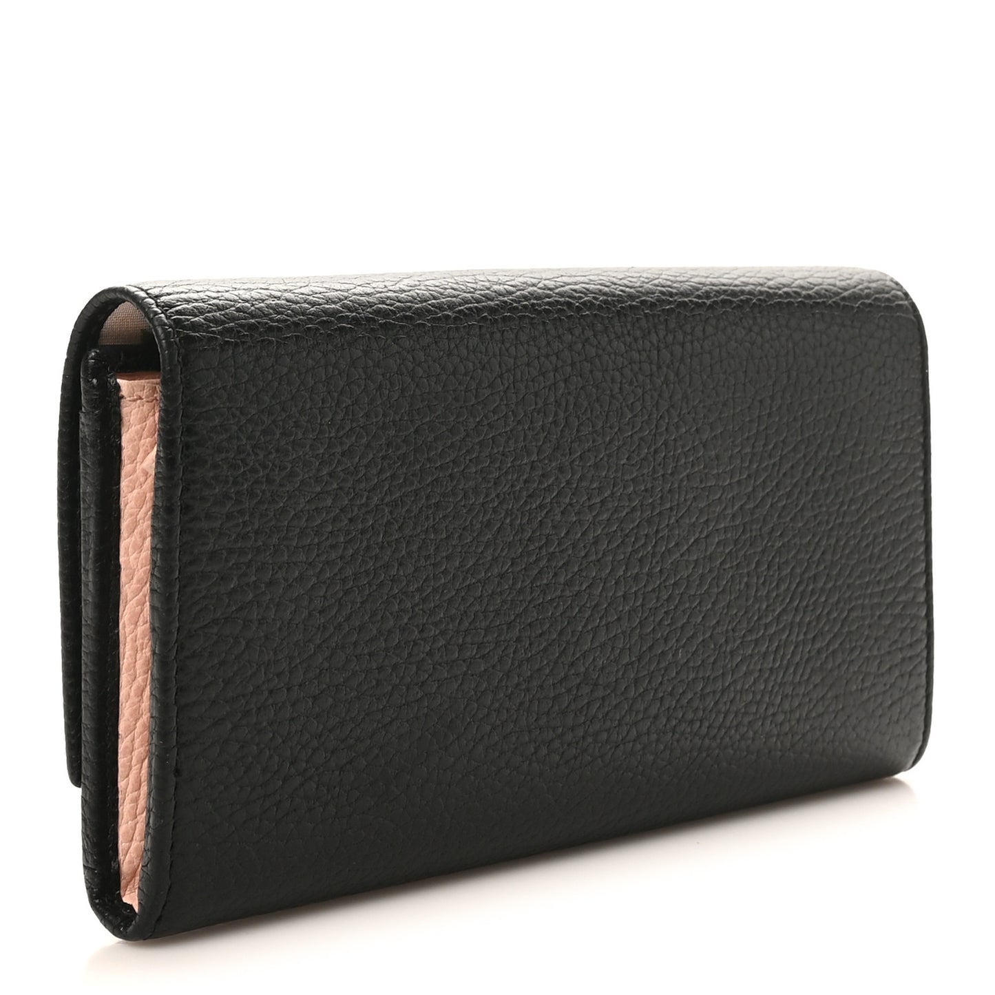 Calfskin Garden Continental Wallet Black