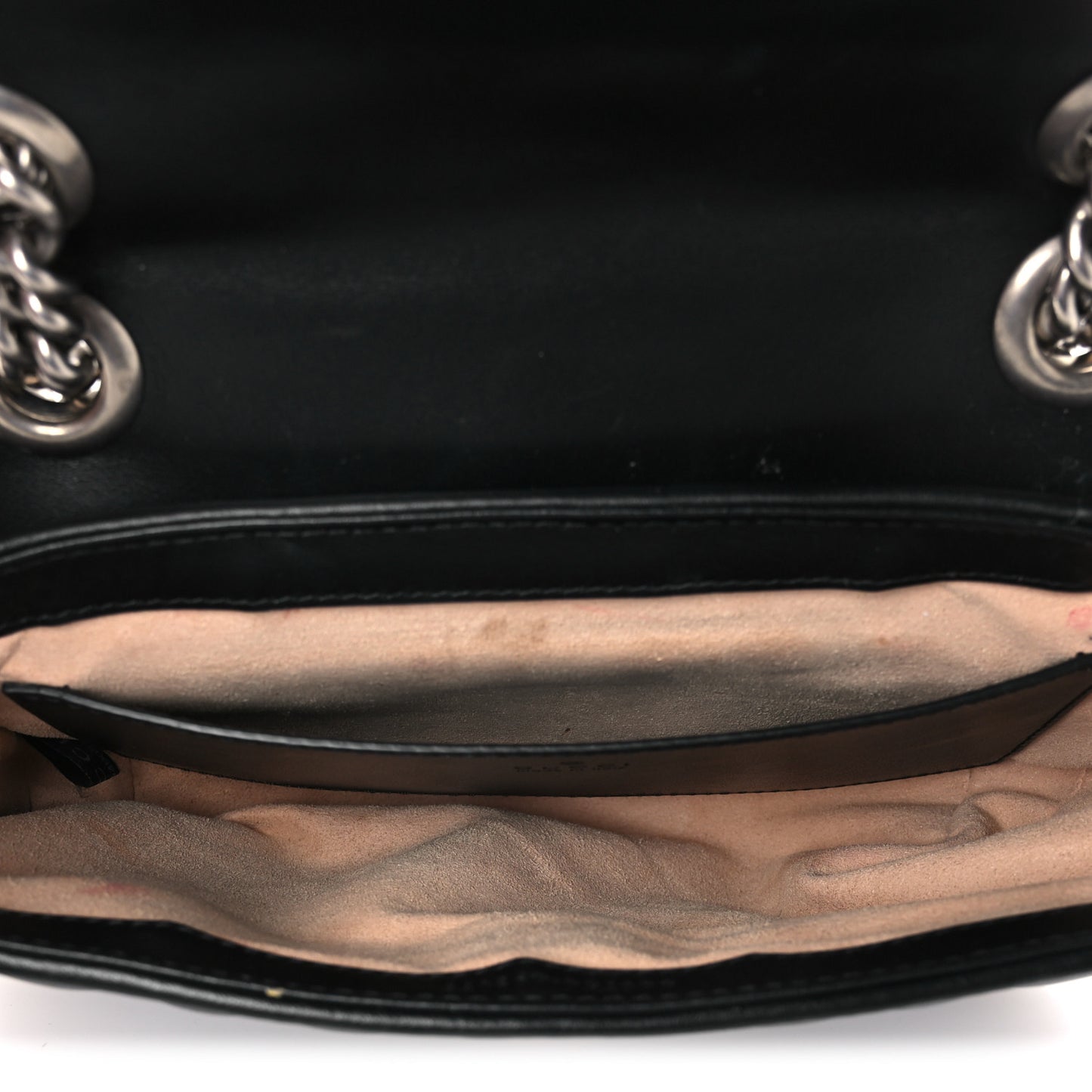 Calfskin Matelasse Aria Mini GG Marmont Shoulder Bag Black
