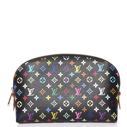 Louis Vuitton Monogram Multicolor Cosmetic Pouch Black Grenade 1 of 8