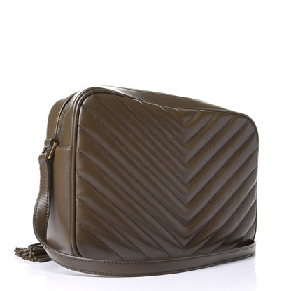 Saint Laurent Calfskin Matelasse Monogram Lou Camera Bag Military Olive 2 of 3