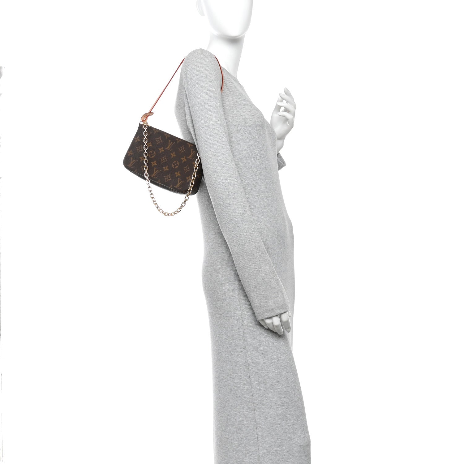Louis Vuitton Monogram Chain Pochette Accessories 2 of 10