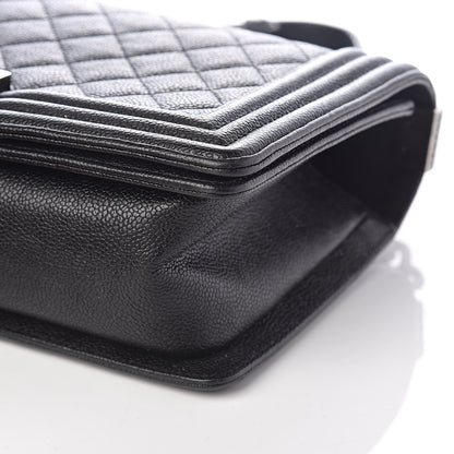 Chanel Caviar Quilted Medium Boy Flap Black 10 of 11