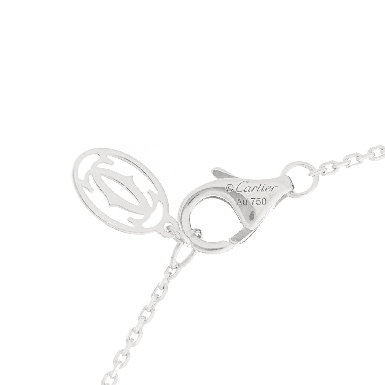 18K White Gold Diamond XS D'Amour Pendant Necklace