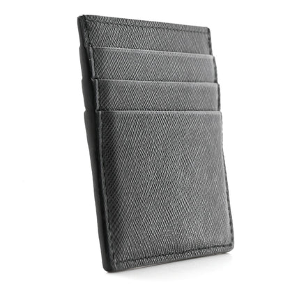 Prada Saffiano Metal Card Holder Black 3 of 11