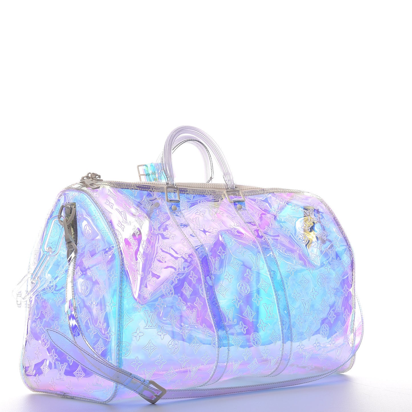 PVC Monogram Keepall Bandouliere 50 Iridescent Prism