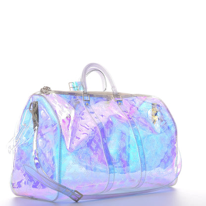 Louis Vuitton PVC Monogram Keepall Bandouliere 50 Iridescent Prism 3 of 8
