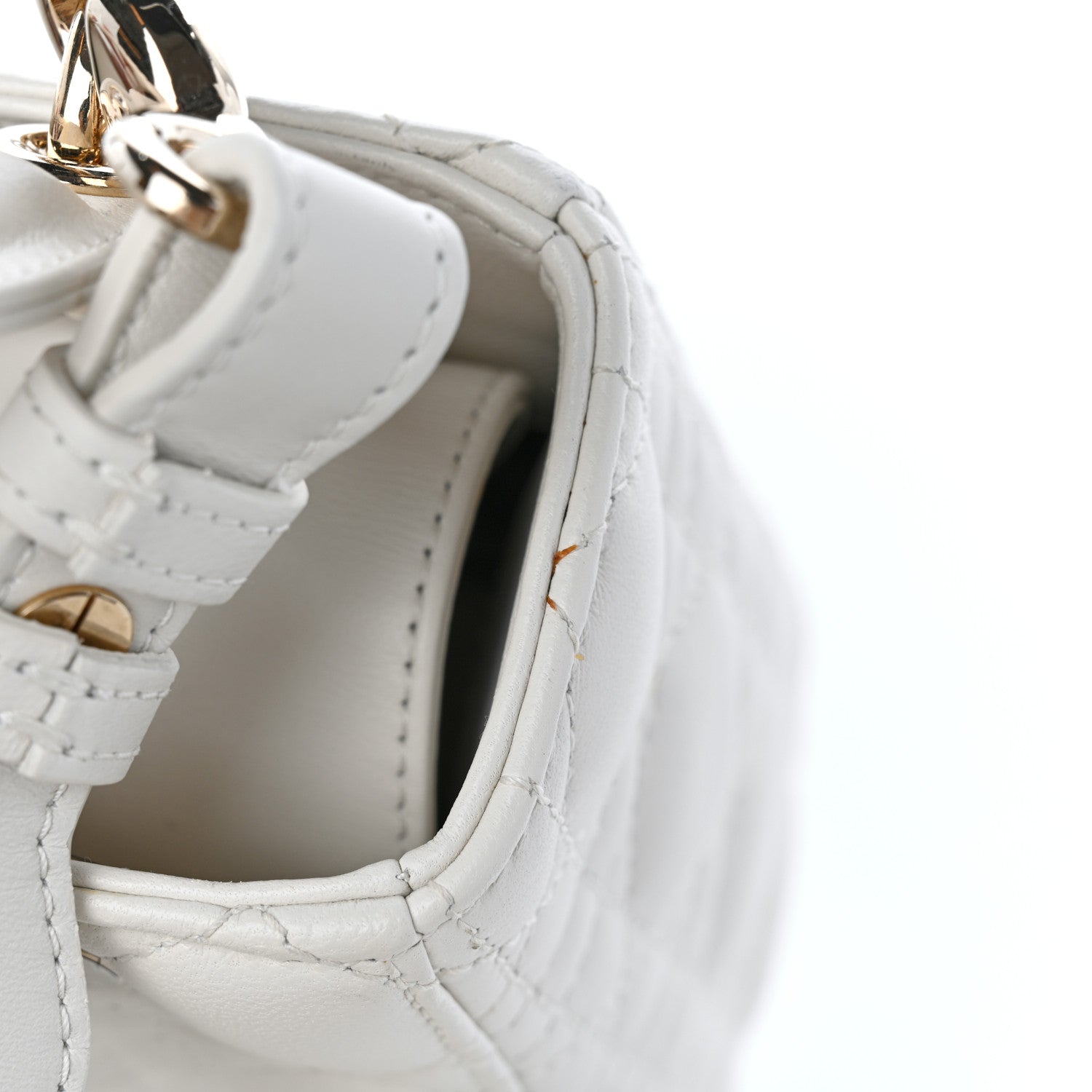 Christian Dior Lambskin Cannage Small My ABCDior Lady Dior White 11 of 11