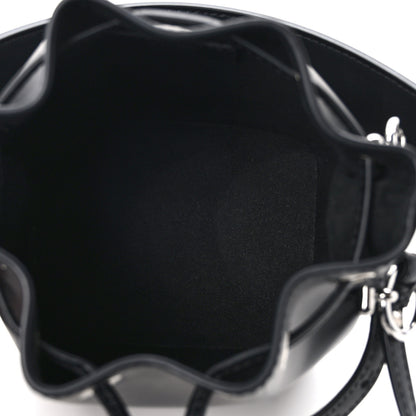 Fendi Vitello King F is Fendi Logo Embossed Mini Mon Tresor Bucket Bag Black 4 of 10