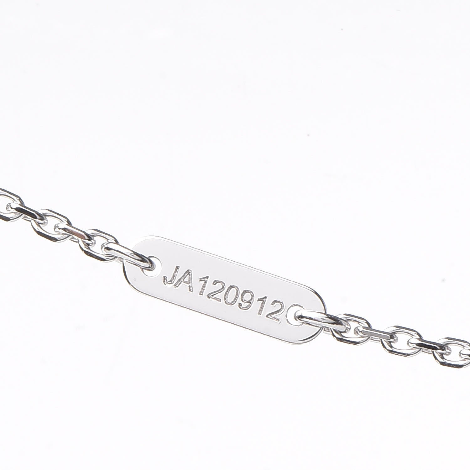 Van Cleef & Arpels 18K White Gold Diamond Sweet Alhambra Pendant Necklace 5 of 8