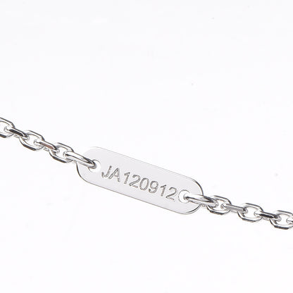 Van Cleef & Arpels 18K White Gold Diamond Sweet Alhambra Pendant Necklace 5 of 8