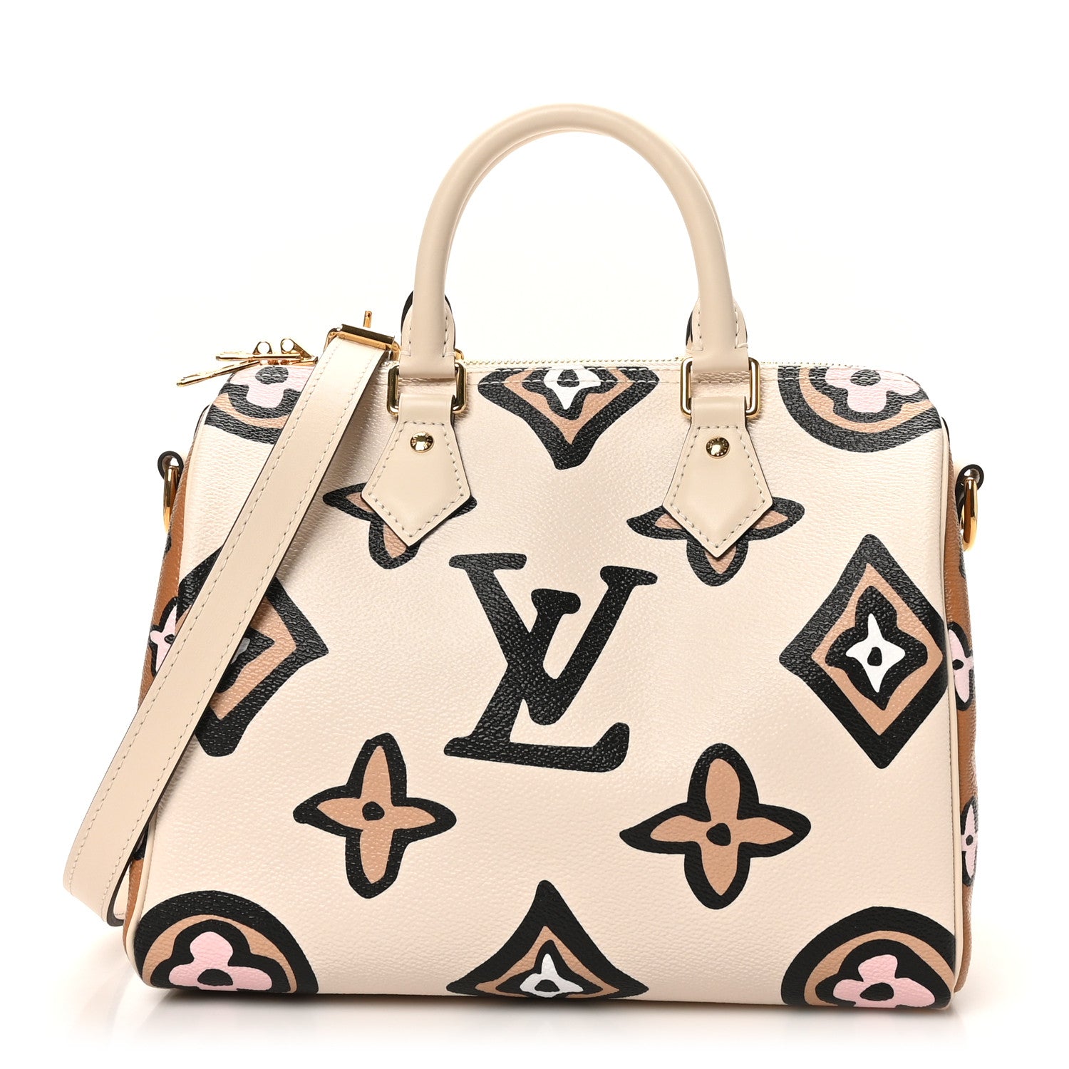Louis Vuitton Monogram Giant Wild At Heart Speedy Bandouliere Creme 1 of 9