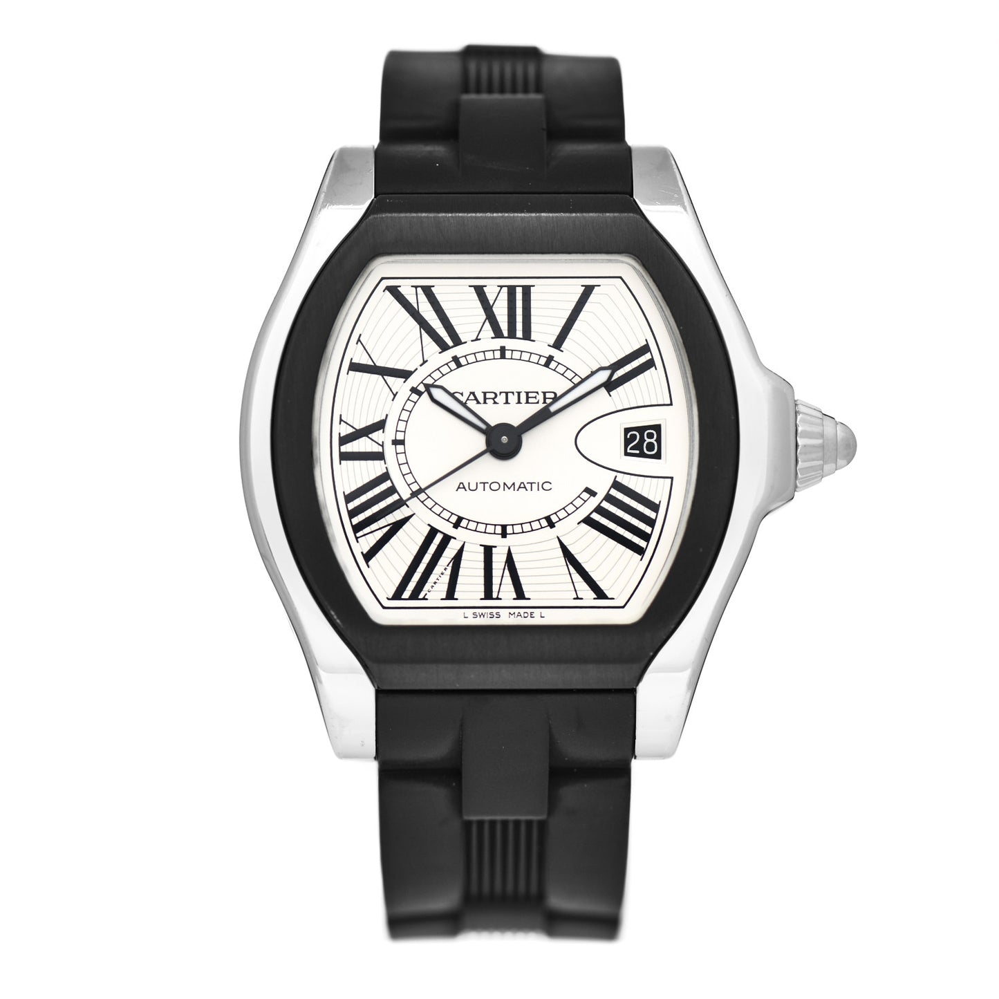 Stainless Steel Rubber 37mm Roadster Automatic Watch