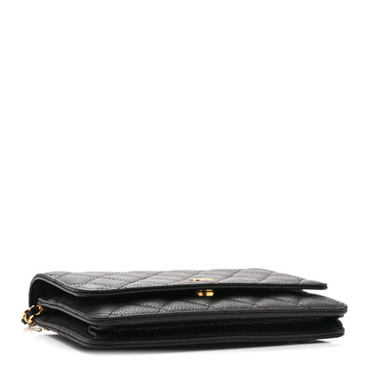 Chanel Caviar Quilted Wallet on Chain WOC Black 4 of 11