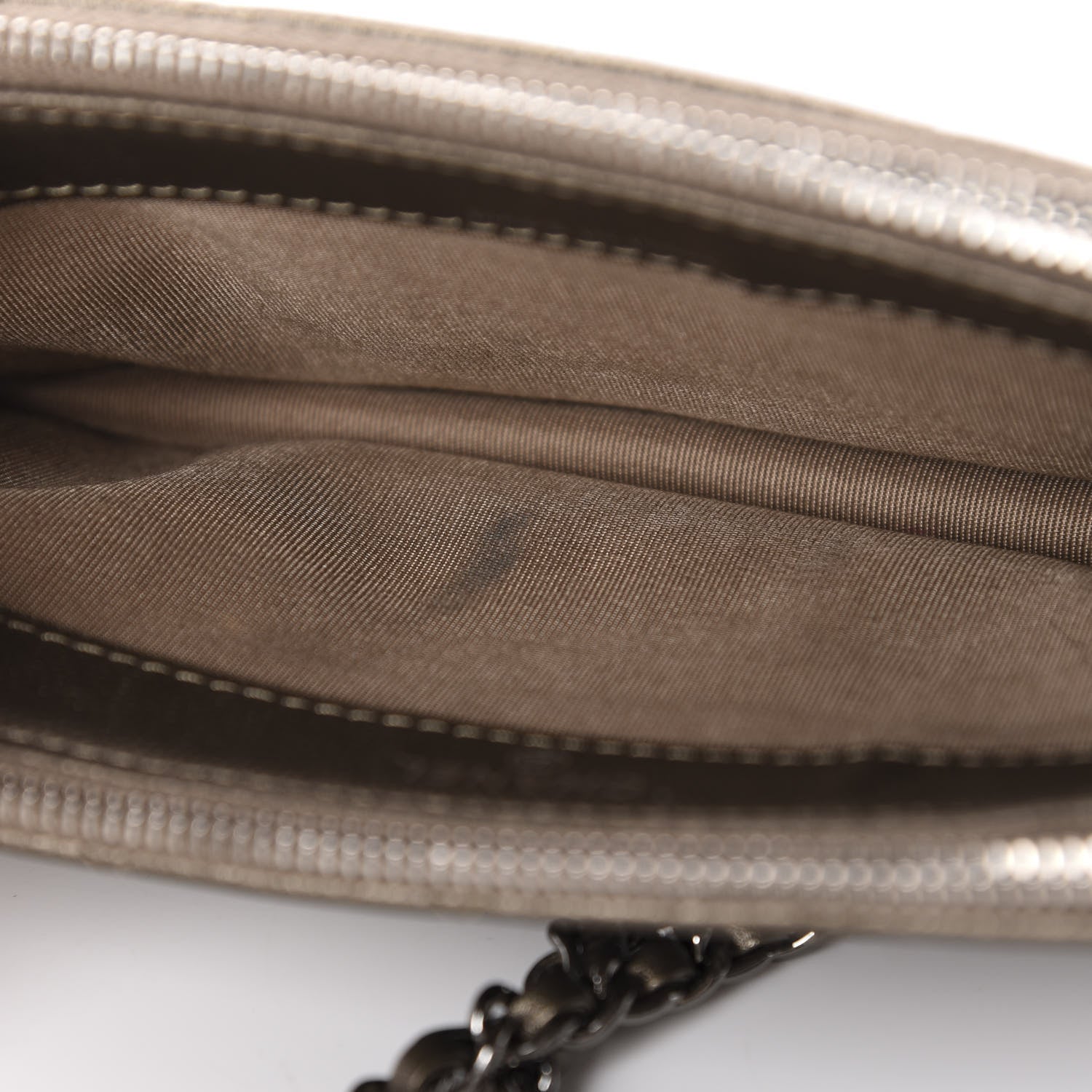 Chanel Metallic Caviar Quilted Small Clutch With Chain Gold 10 of 13